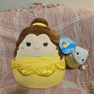 Disney Belle Plush with Yellow Dress and Brown Hair